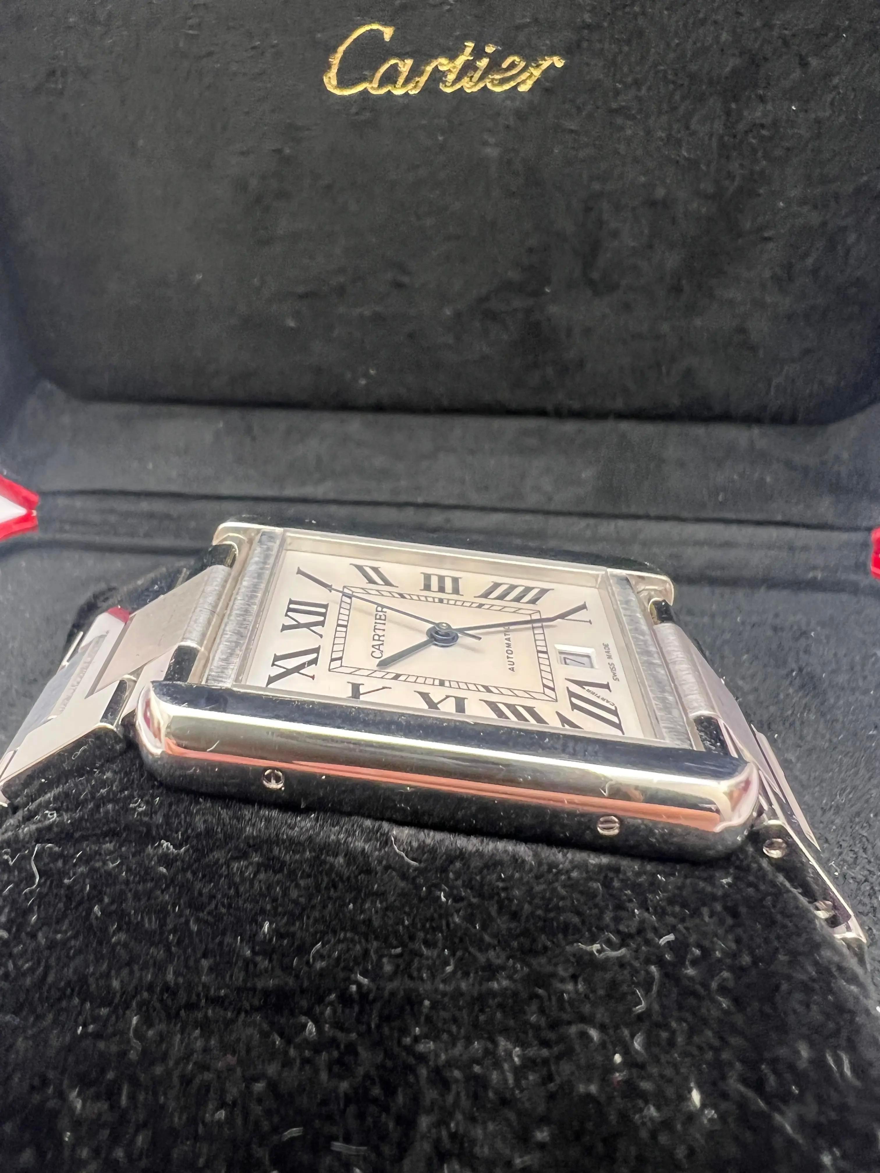 Cartier Tank Solo XL 31 x 41mm W5200028 Silver Dial Steel Automatic Box Papers For Sale 6