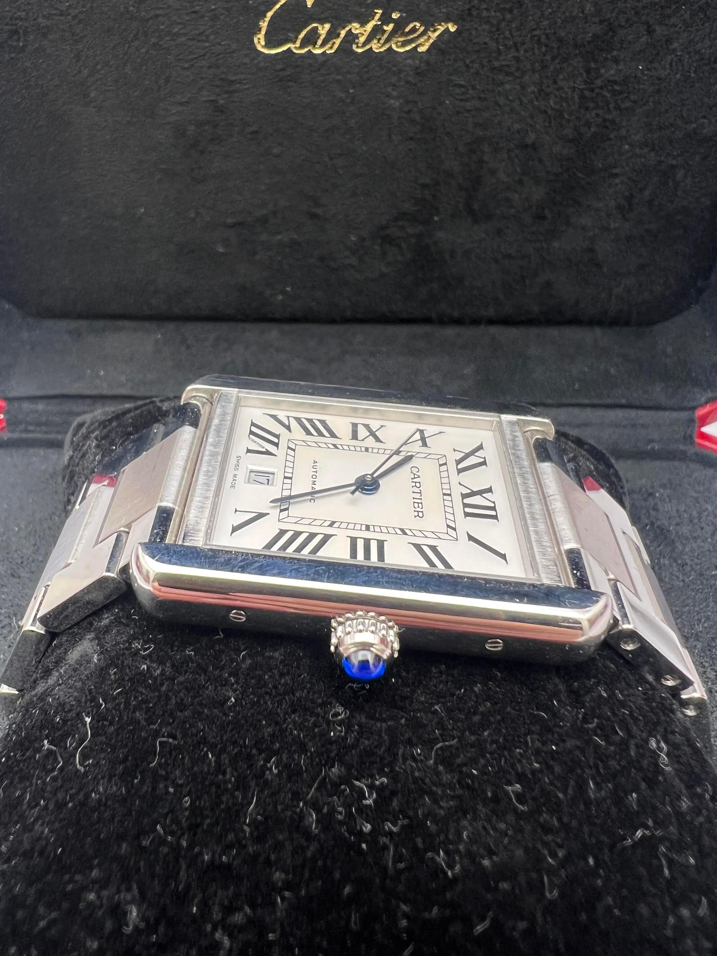 Cartier Tank Solo XL 31 x 41mm W5200028 Silver Dial Steel Automatic Box Papers For Sale 5