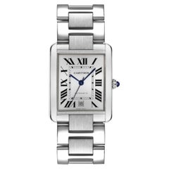 Cartier Tank Solo XL 31 x 41mm W5200028 Silver Dial Steel Automatic Box Papers