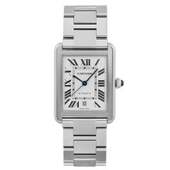 Cartier Tank Solo XL 31mm Steel Silver Dial Automatic Mens Watch W5200028