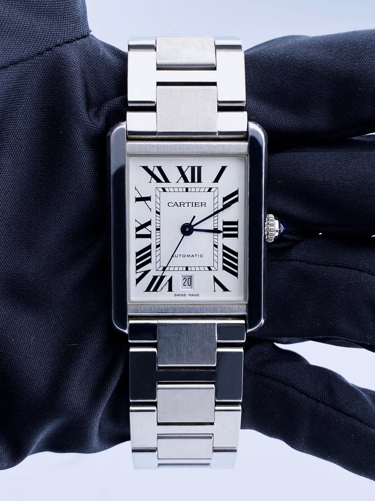 Cartier Tank Solo XL 3800 Mens Watch with Box and Papers at 1stDibs