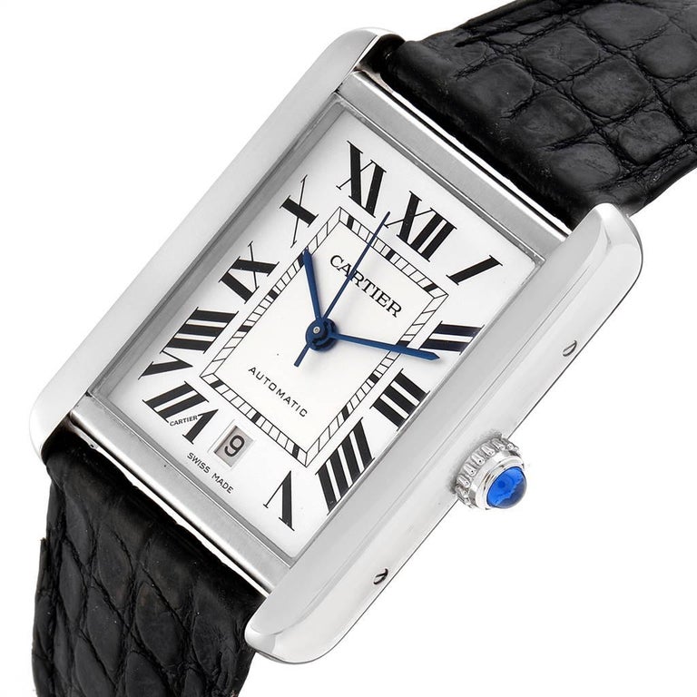 Cartier Tank Solo XL Automatic Date Stainless Steel Men