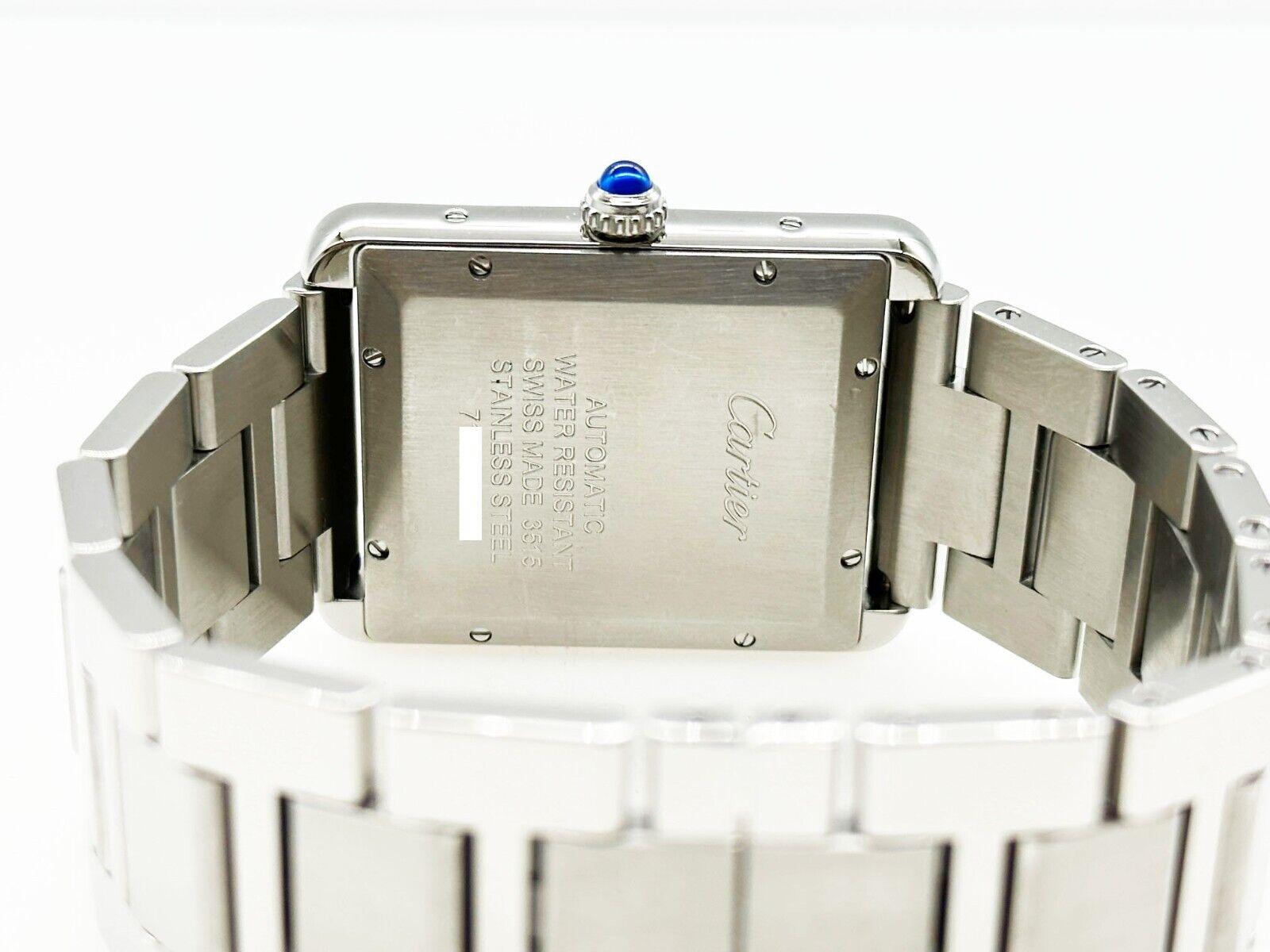 Cartier Tank Solo XL Ref 3515 Automatic Stainless Steel Box Service Paper 3