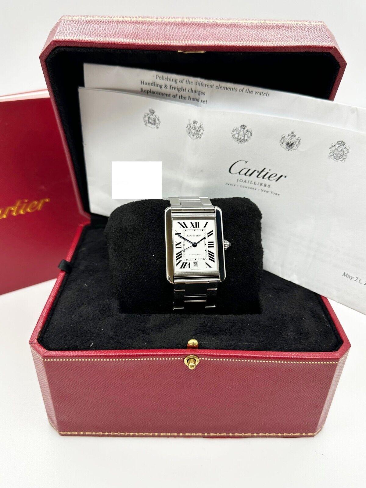 cartier tank steel bracelet