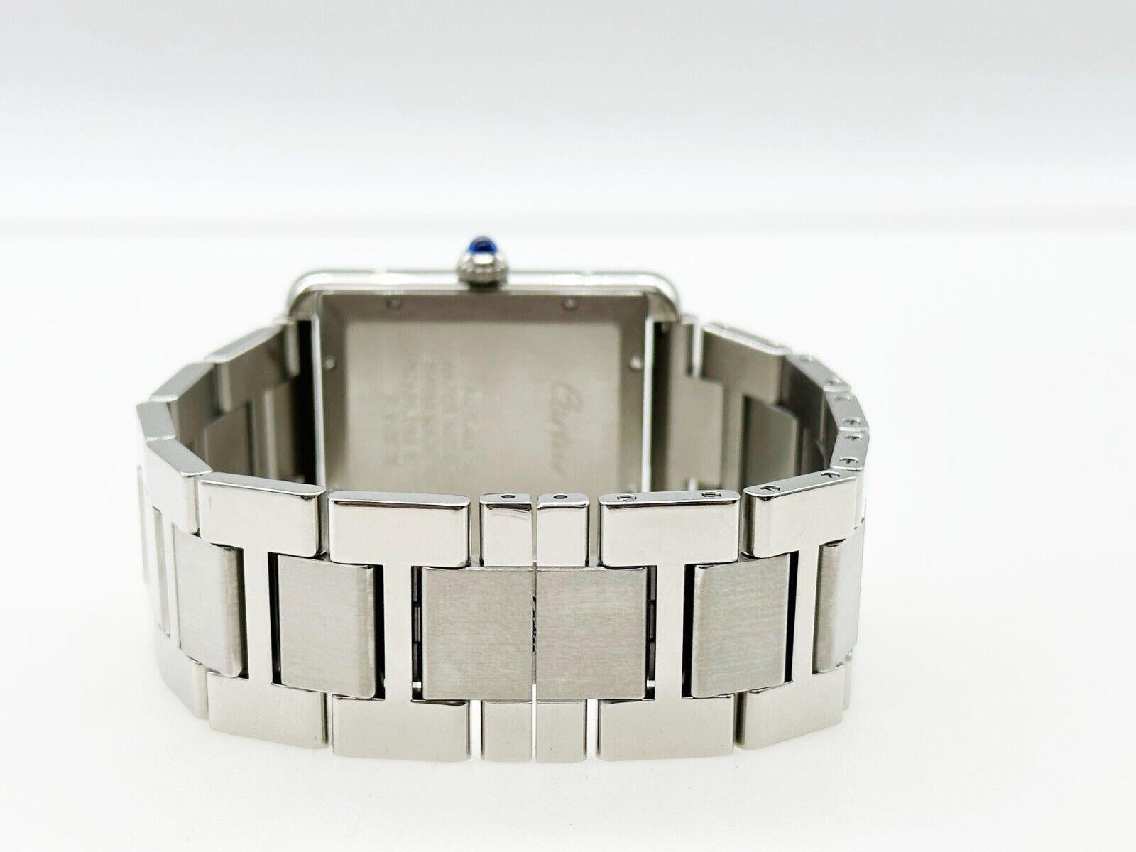 Cartier Tank Solo XL Ref 3515 Automatic Stainless Steel Box Service Paper 2