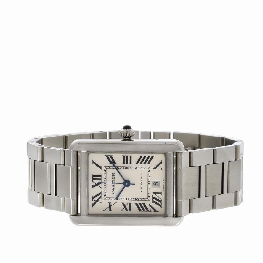Cartier Tank Solo XL Referencia 3515 en Excelente Estado en New York, NY