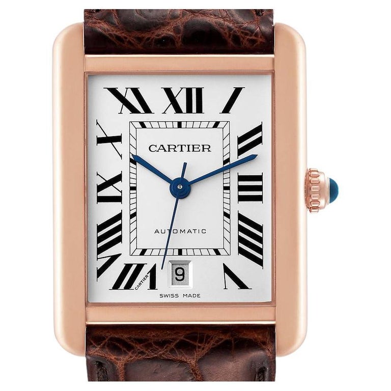 Cartier - Tank Louis Small - WJTA0020 - 18k Rose Gold / Diamond Bezel -  White Dial (2019) - Luxury Watches, Buy Genuine Brands Rolex Omega IWC