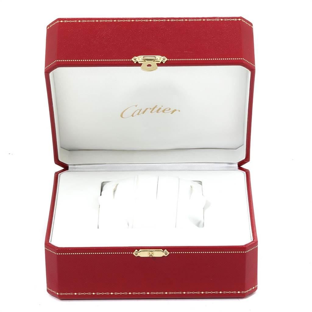 Cartier Tank Solo XL Rose Gold Steel Silver Dial Men's Watch W5200026 For Sale 7