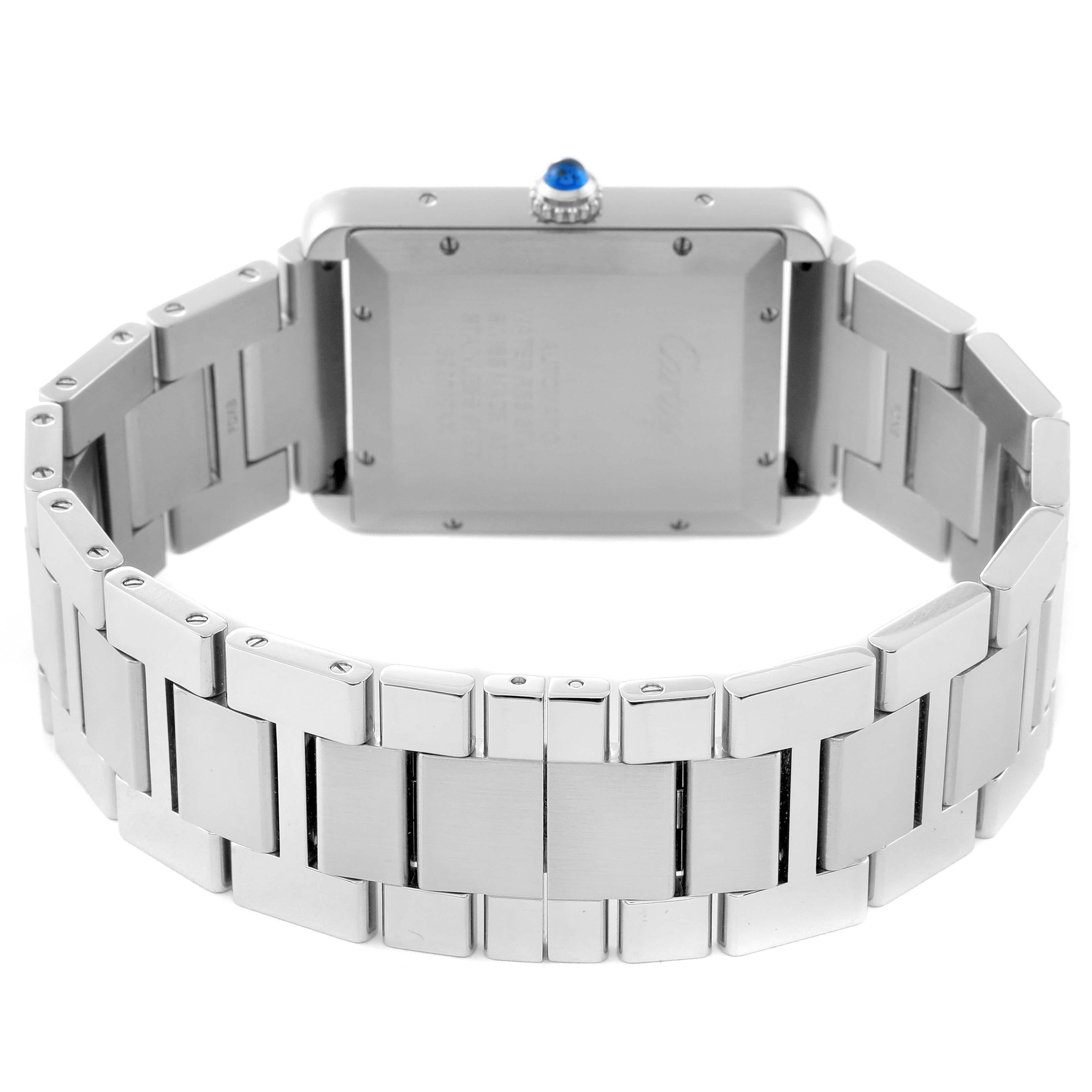 Cartier Tank Solo XL Silver Dial Automatic Steel Mens Watch W5200028 1