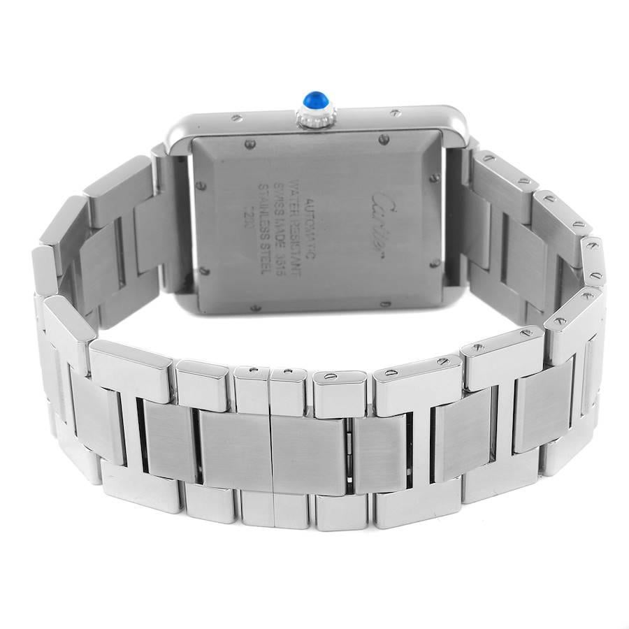 Men's Cartier Tank Solo XL Silver Dial Automatic Steel Mens Watch W5200028