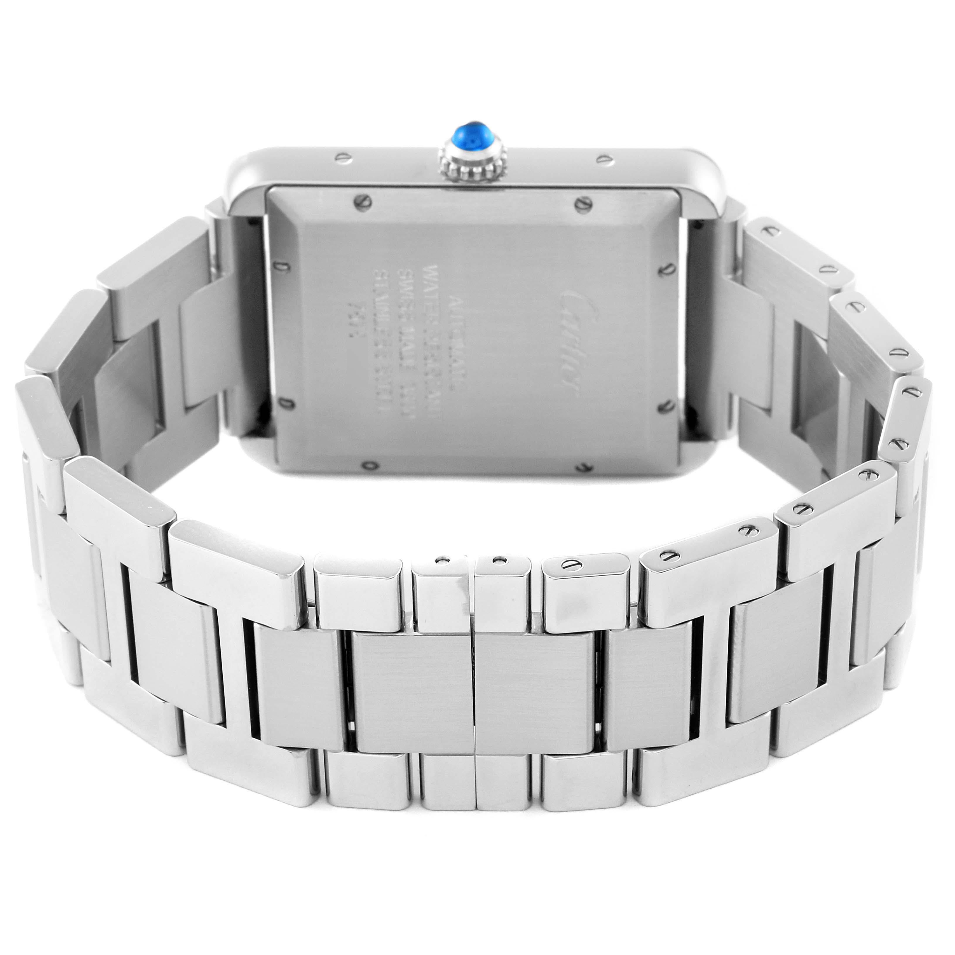 Cartier Tank Solo XL Silver Dial Automatic Steel Mens Watch W5200028 3