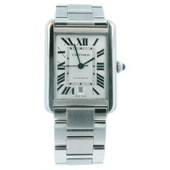 Cartier Tank Solo XL W5200028/3800 Orologio da Uomo in Acciaio Inox Scatola Documenti