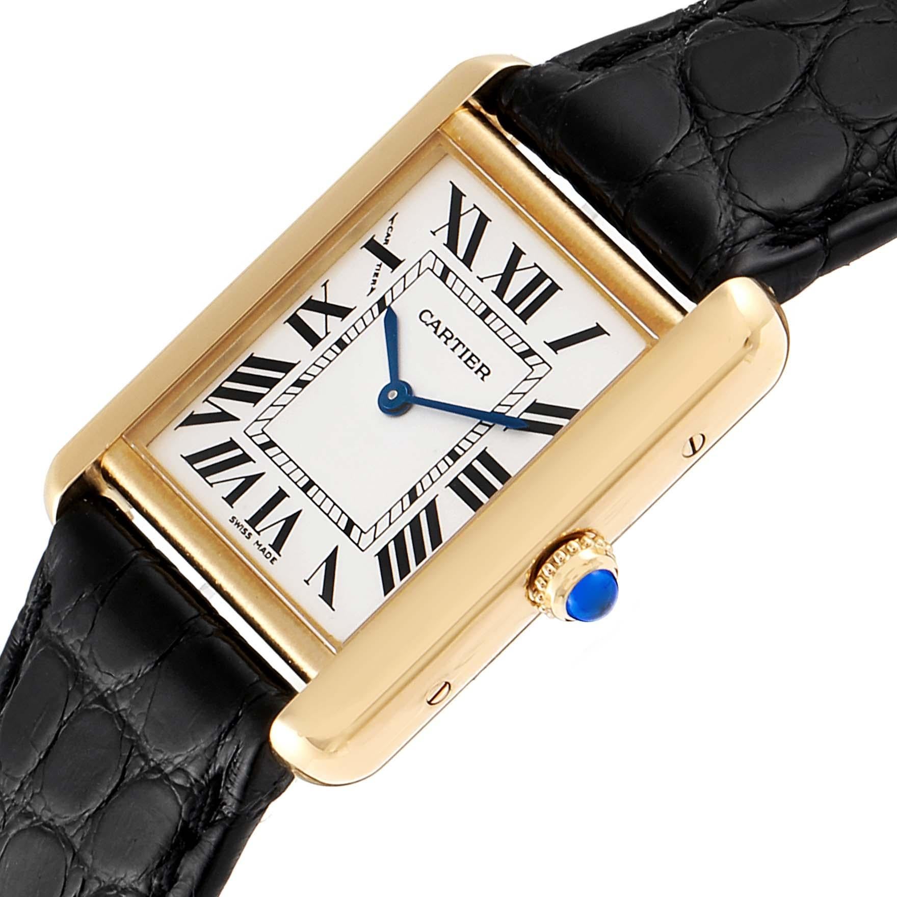 cartier tank black