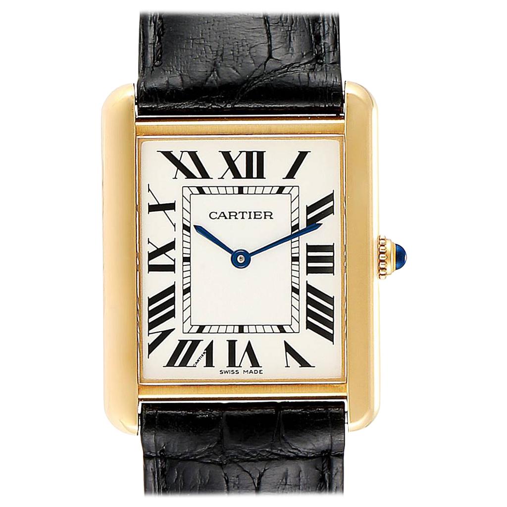 Cartier Tank Solo Yellow Gold Steel 