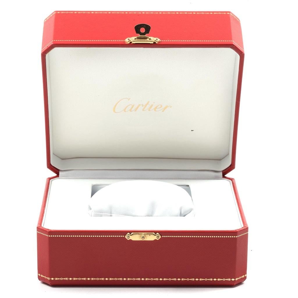 Cartier Tank Solo Yellow Gold Steel Ladies Watch W1018755 Box Papers For Sale 9