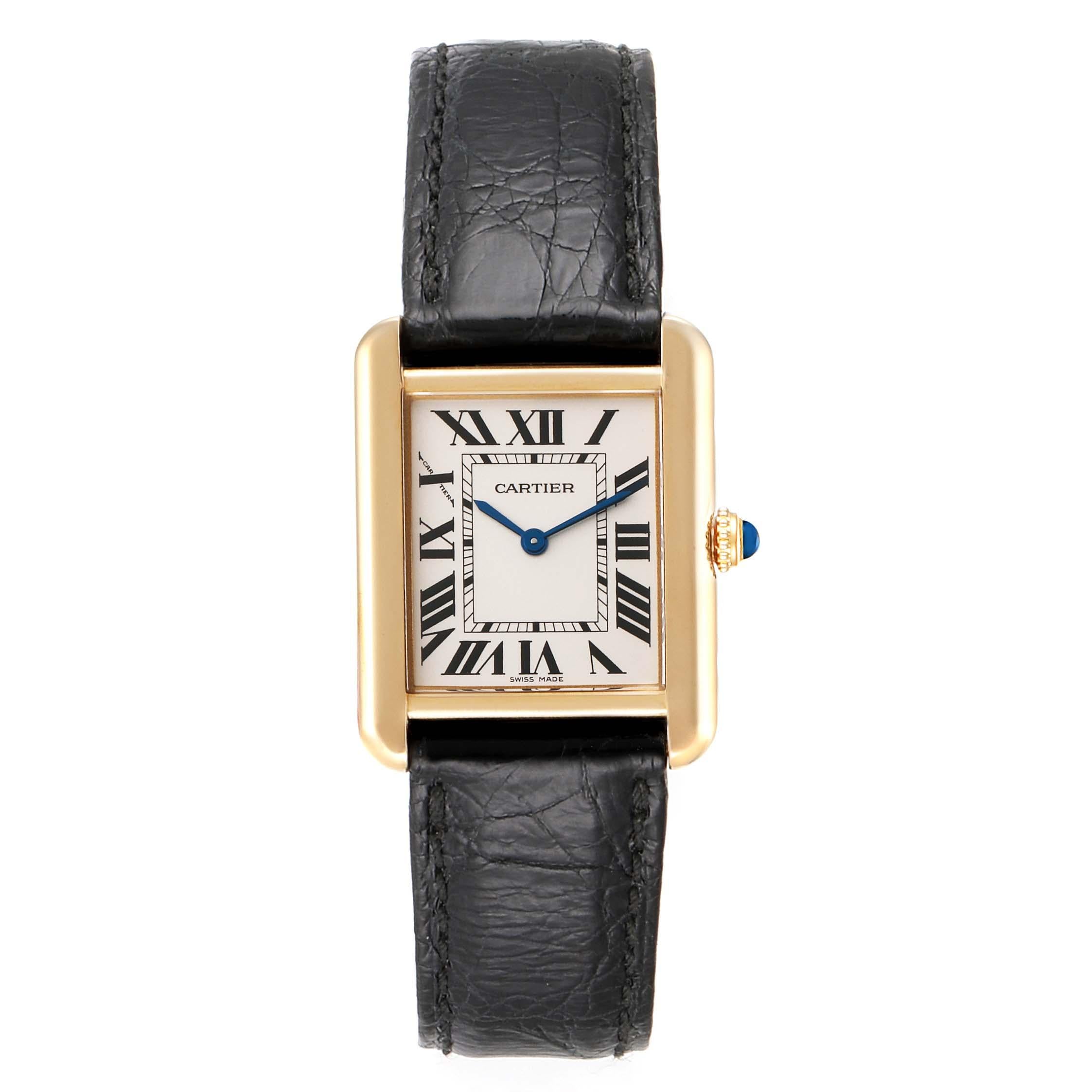 Cartier Tank Solo Yellow Gold Steel 