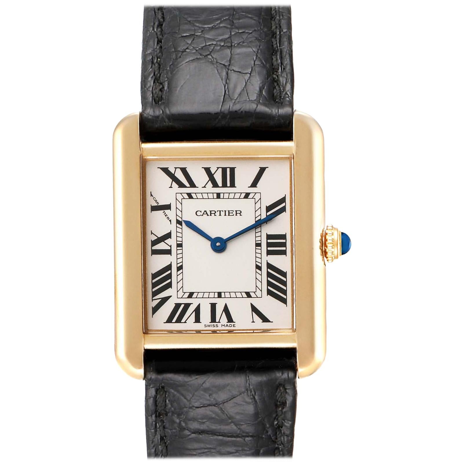 Cartier Tank Solo Yellow Gold Steel 