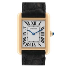 Cartier Tank Solo Yellow Gold Steel Silver Dial Ladies Watch W5200002 Cartier Tank Solo Yellow Gold Steel Silver Dial Ladies Watch W5200002