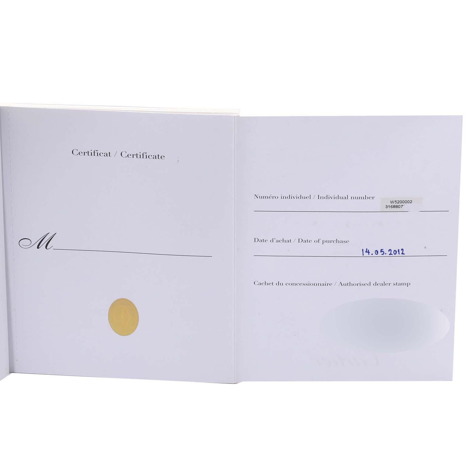 Cartier Tank Solo Gelbgold Stahl Silber Zifferblatt Damenuhr W5200002 Papiere im Angebot 6