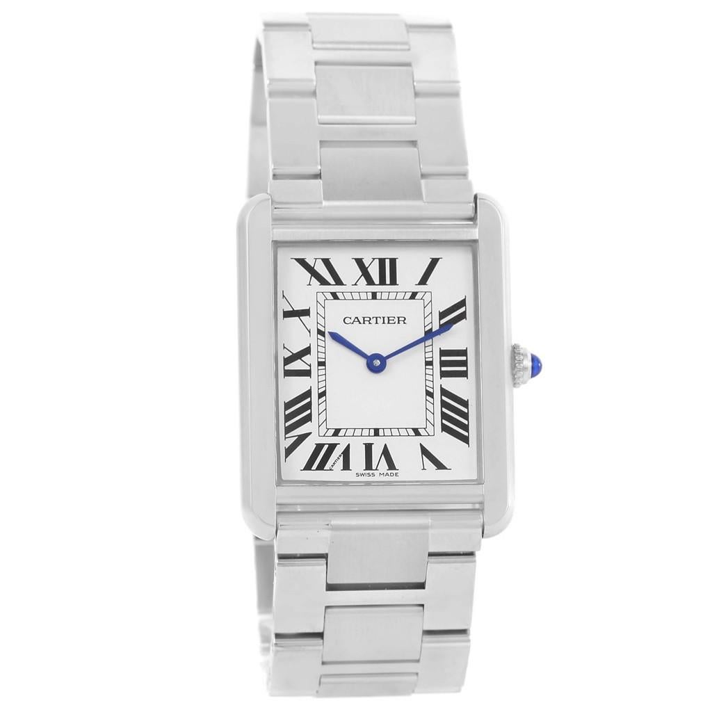 Cartier Tank Solo 2700, White Dial Certified Authentic For Sale
