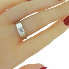 Cartier Tank Topaz 18 Karat White Gold Ring
