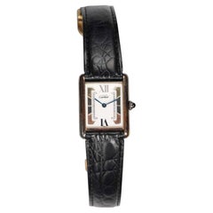 Montre Cartier Tank Trinity Dial en or, 1970-80