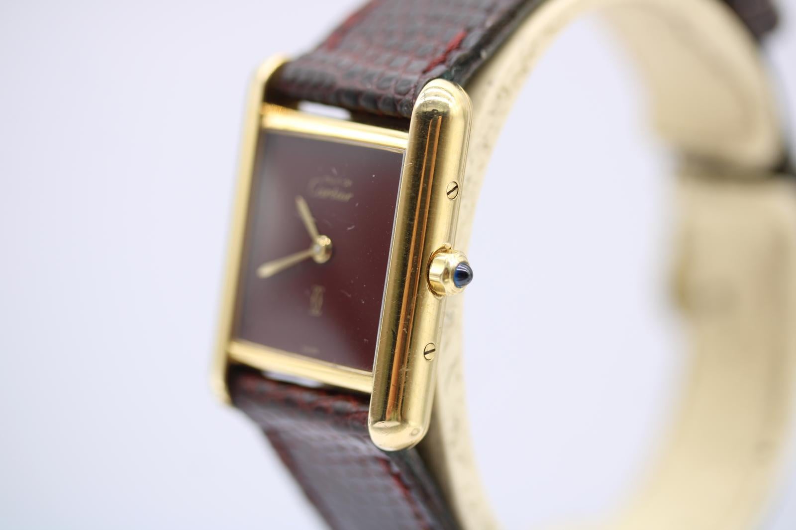 Cartier Tank Vermeil 3 66001 For Sale 10