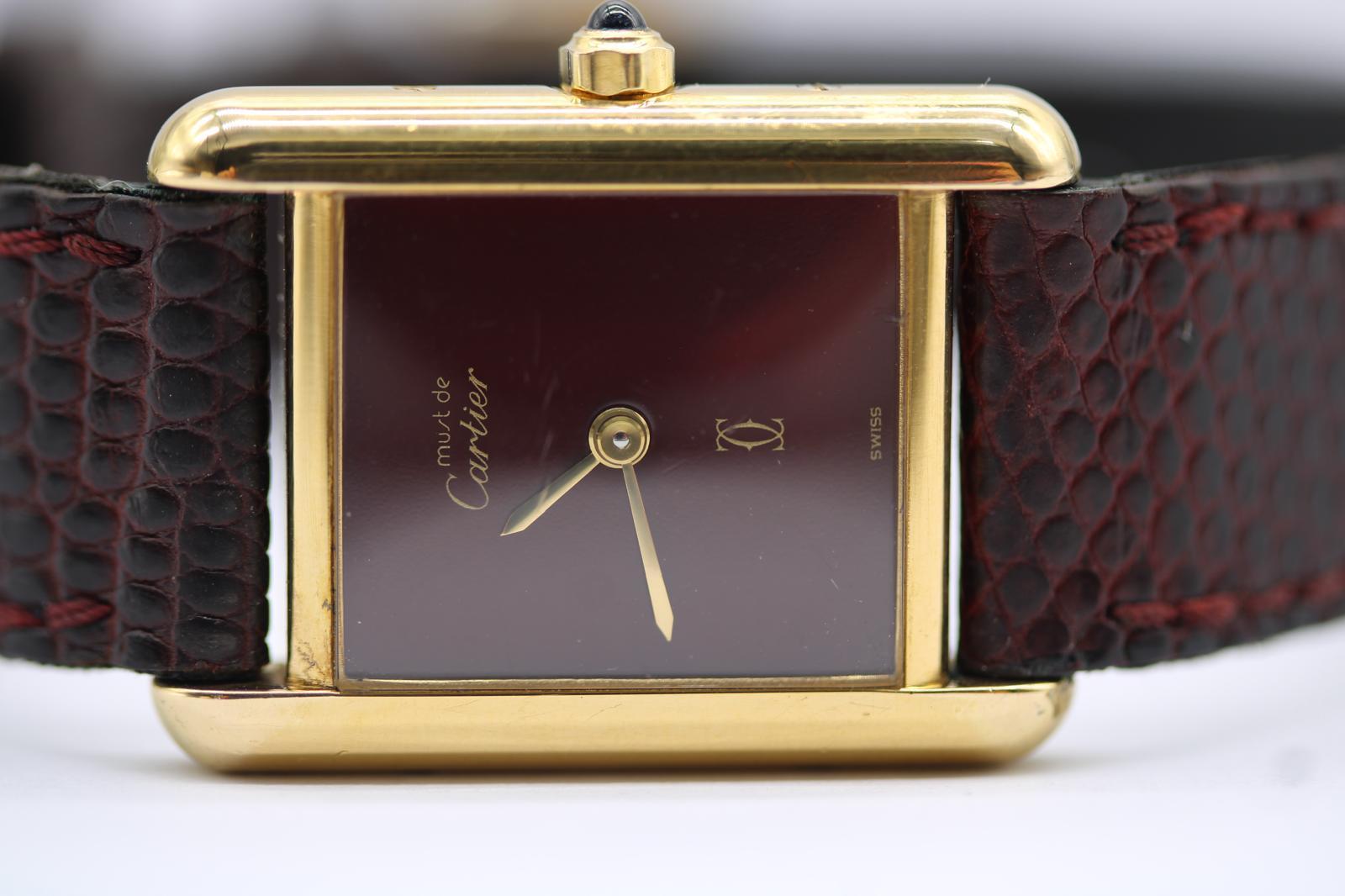 Cartier Tank Vermeil 3 66001 For Sale 11