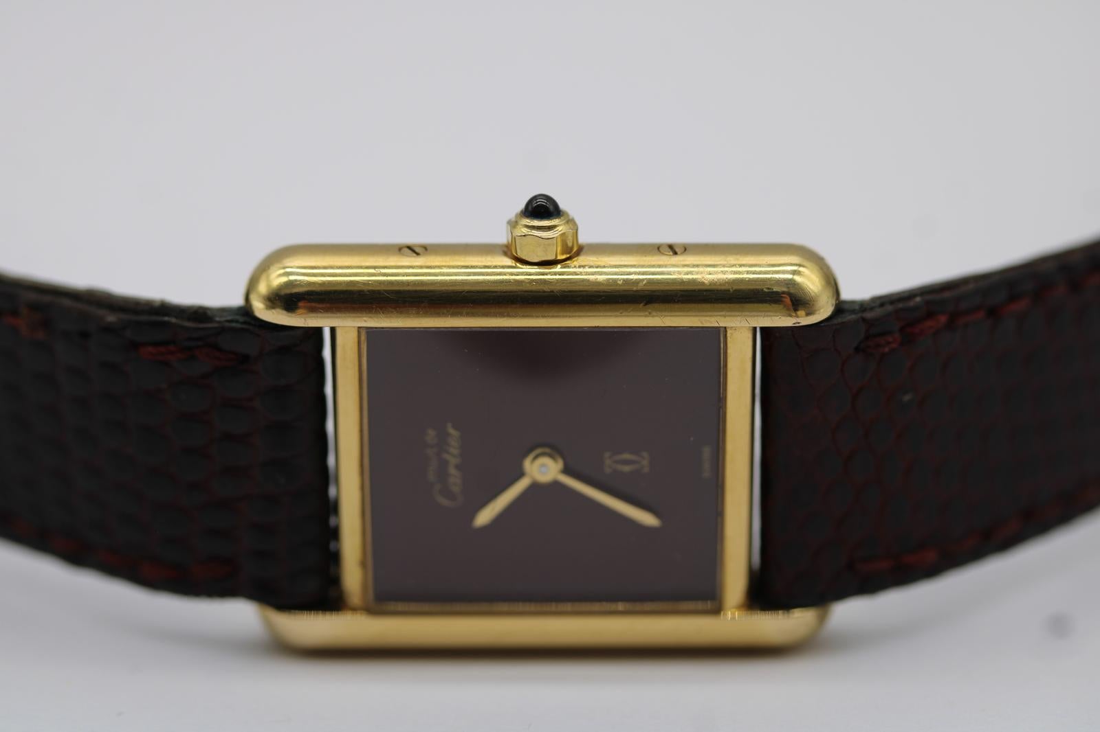Cartier Tank Vermeil 3 66001 For Sale 1