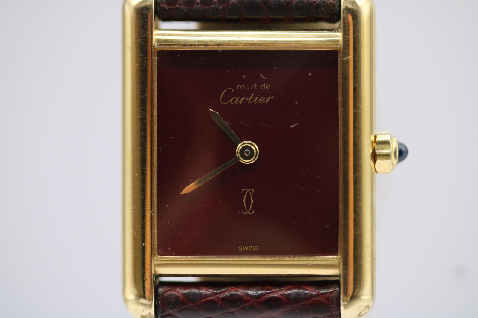 Cartier Tank Vermeil 3 66001 For Sale 5
