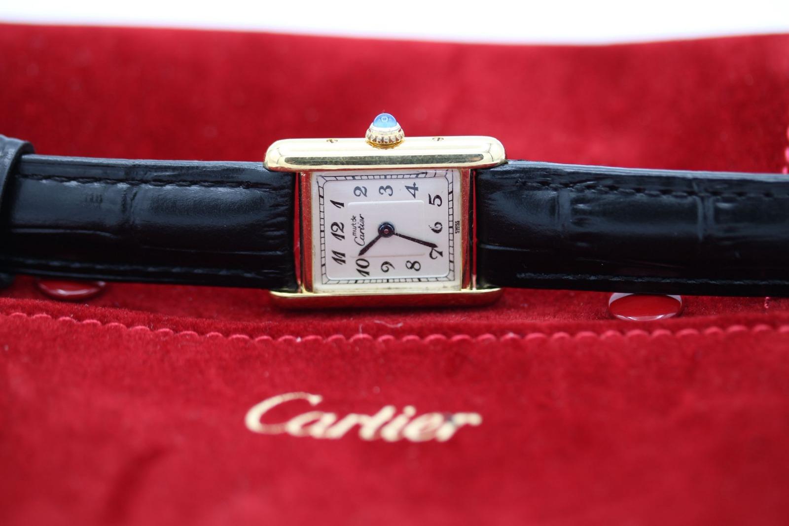 Cartier Tank Vermeil 5057001 in vendita 8