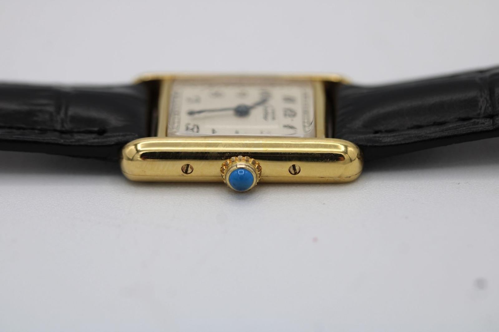 Cartier Tank Vermeil 5057001 In condizioni buone in vendita a London, GB
