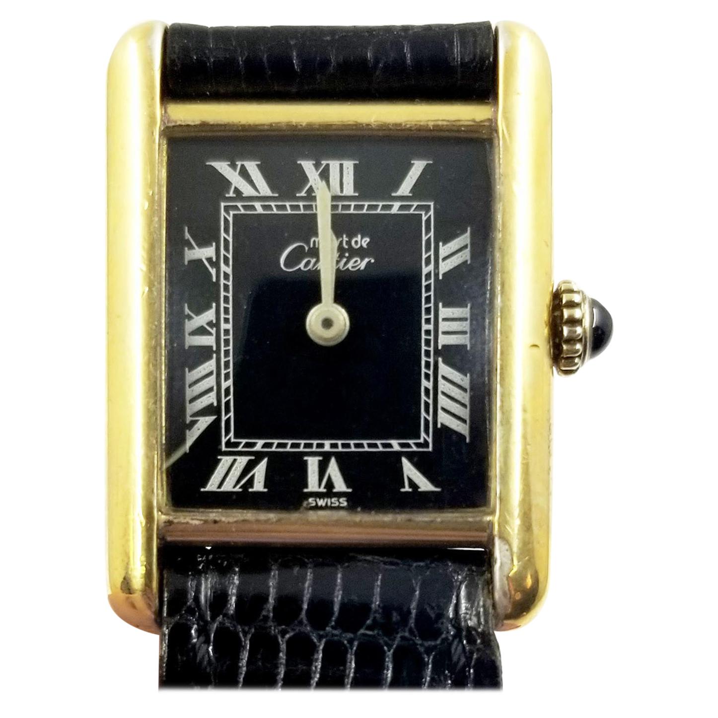 Cartier Tank Vermeil Manual Watch