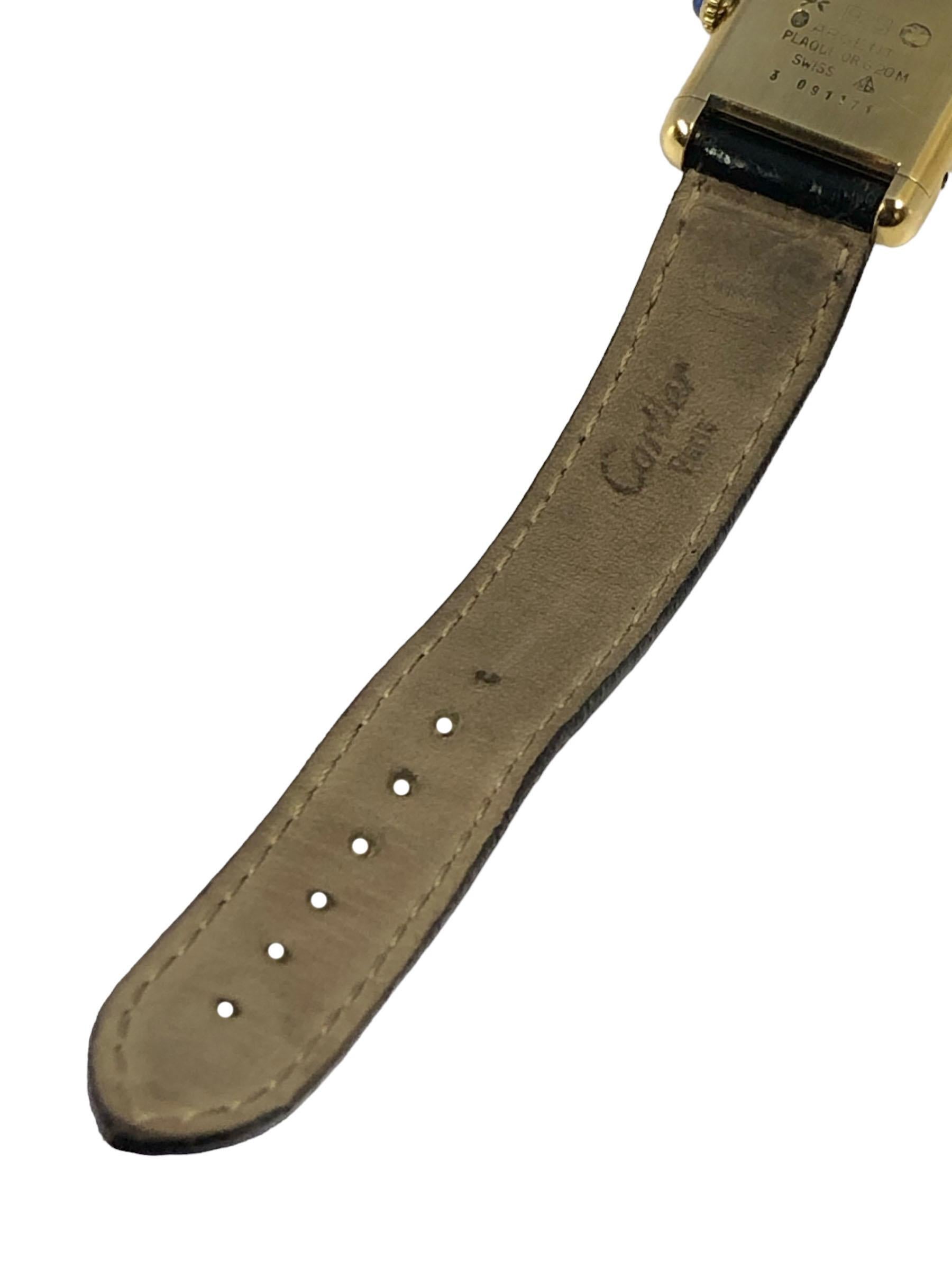 Cartier Tank Vermeil Montre-bracelet mécanique pour femmes 1