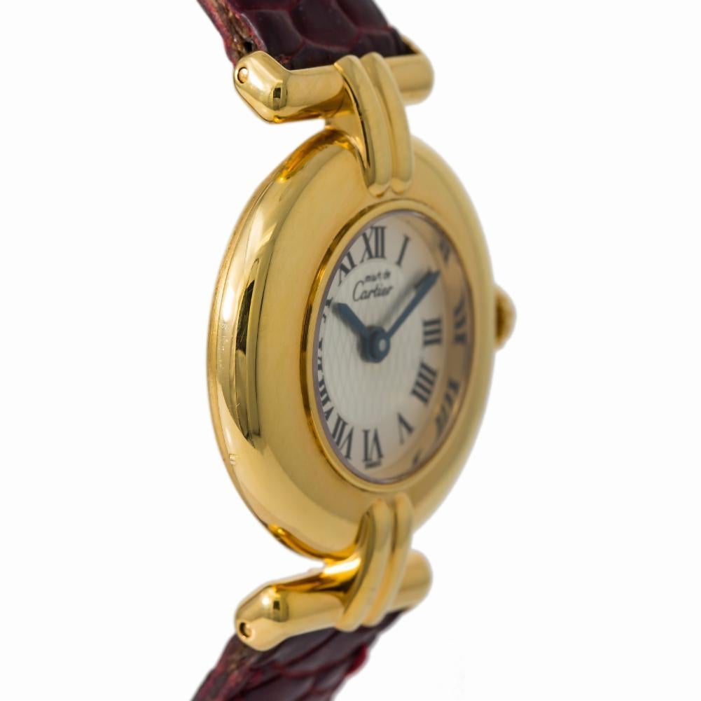 Cartier Tank Vermeil Reference #:Vintage. Cartier Tank Vermeil Womens Vintage Quartz Watch Gold Plated W/Box & Papers 24mm. Verified and Certified by WatchFacts. 1 year warranty offered by WatchFacts.
