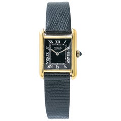 Cartier Tank Vermeil Vintage, 40 Millimeters Brown Dial, Certified and Warranty