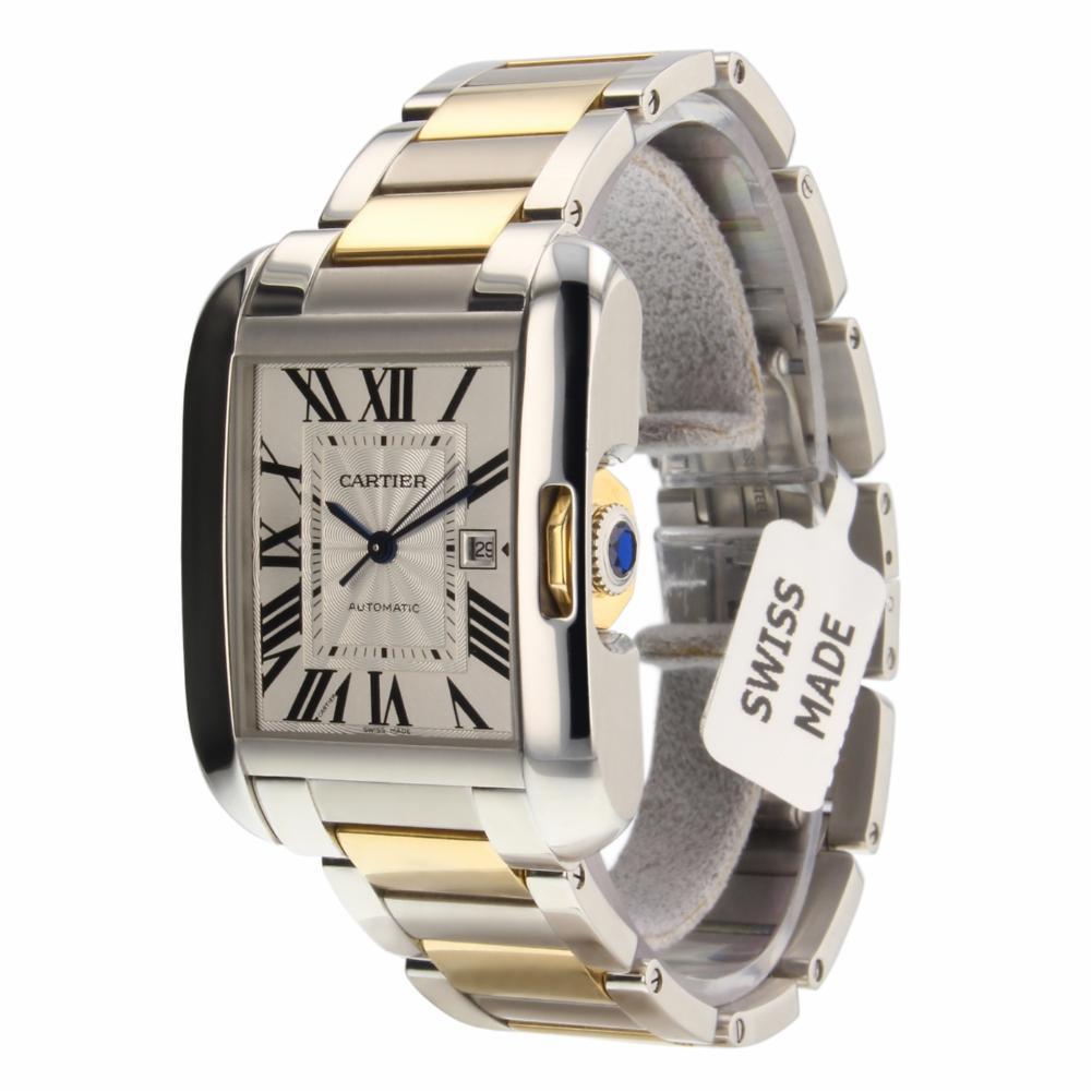 Cartier tank W5310037, Case, Certified and Warranty In Excellent Condition In Miami, FL