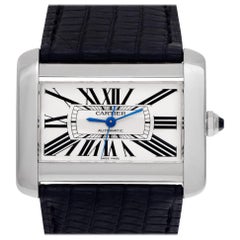 Cartier Tank W6300755 Stainless Steel White Dial Automatic Watch