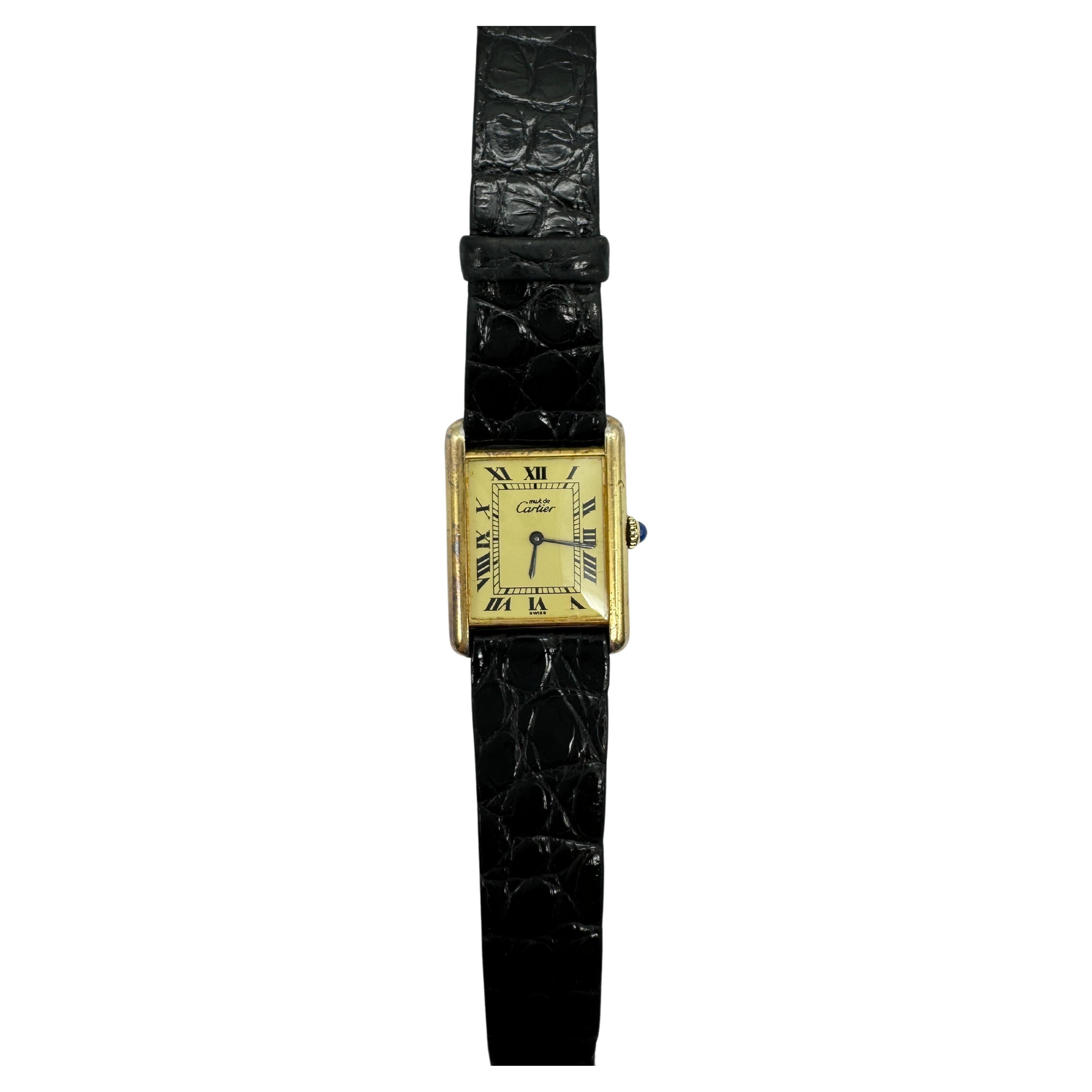 Cartier Tank watch argent 25x31mm Manual Wind 2