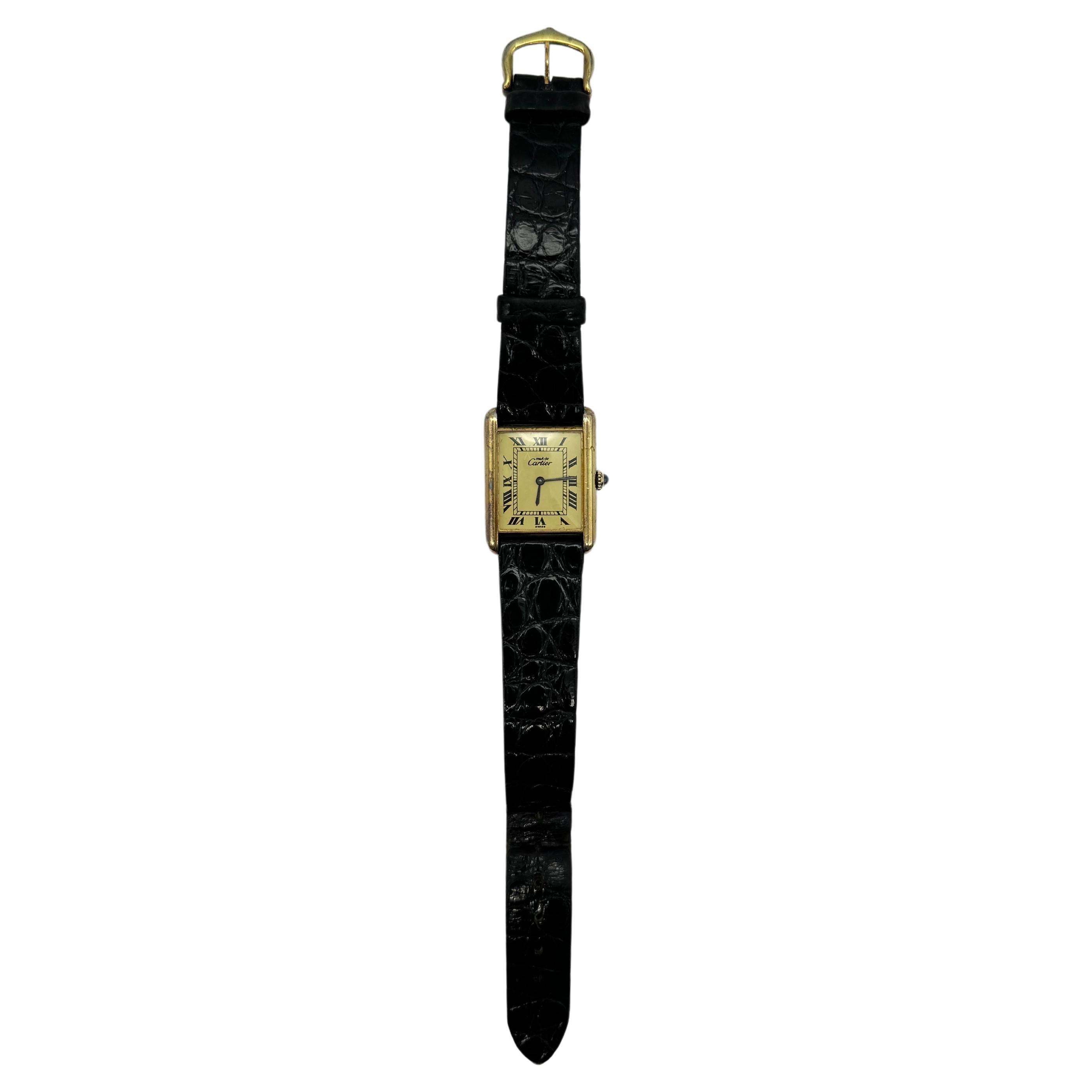 Cartier Tank watch argent 25x31mm Manual Wind 1
