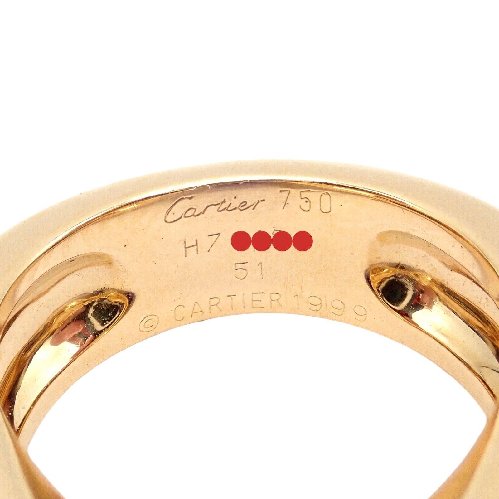 Cartier Tankissi Diamond Large Amethyst Yellow Gold Ring 6