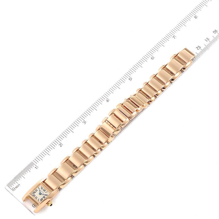 Cartier Tankissime Silver Dial Rose 