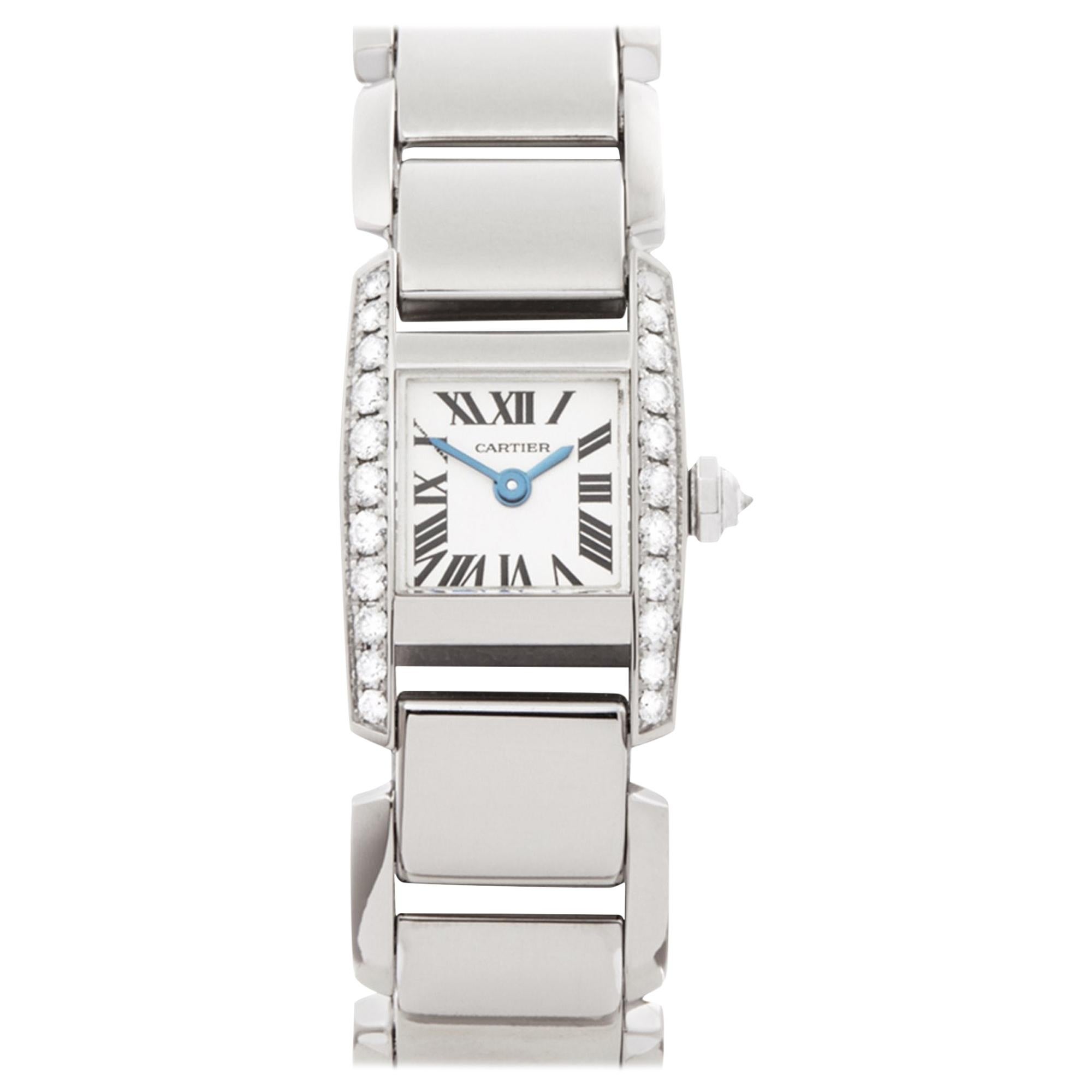 Cartier Tankissime WE70069H 2831 Ladies White Gold Watch