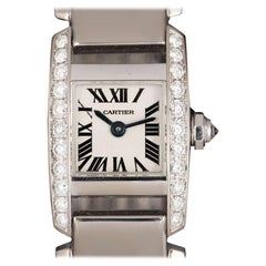 Cartier Tankissime Women's 18k White Gold Silver Dial WE70069H