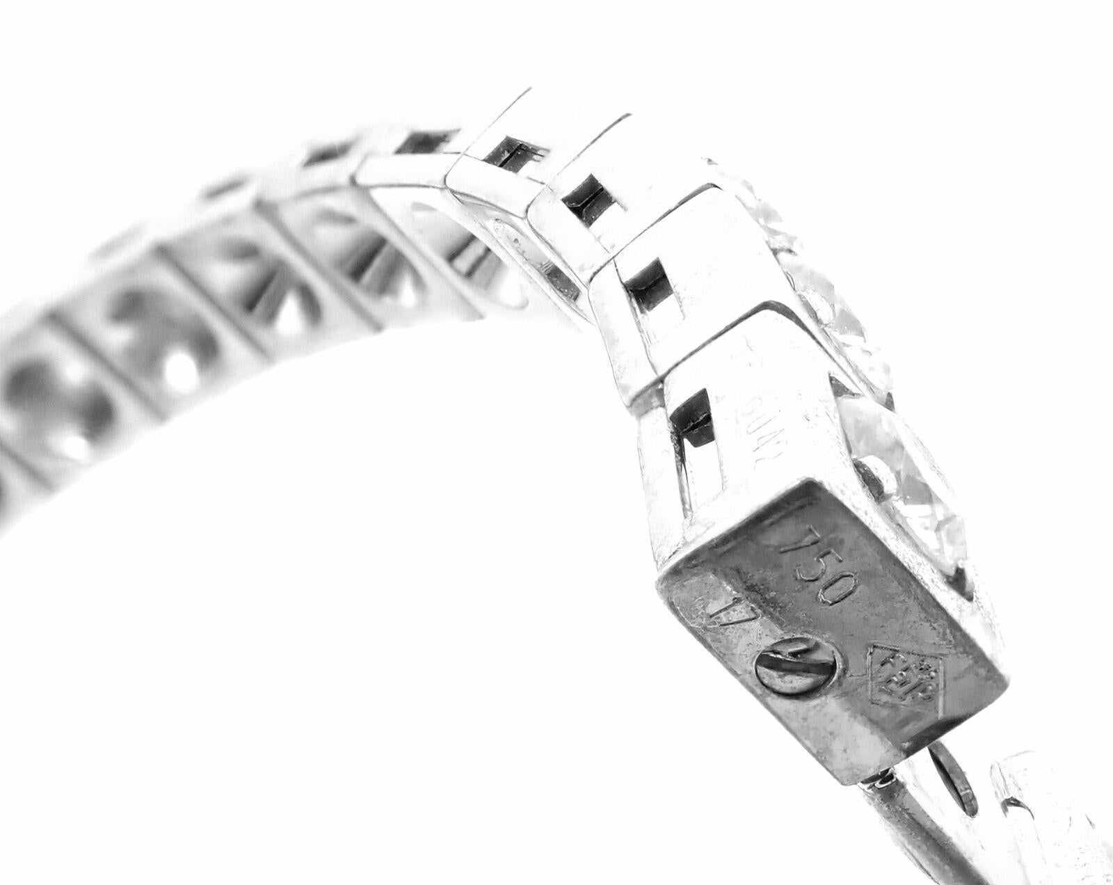 Cartier Bracelet jonc tennis Tectonique en or blanc et diamants en vente 2