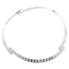 Cartier Tectonique Diamond Tennis White Gold Necklace