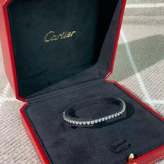 Cartier Tennis Bracelet: 18K White Gold with Full Diamond Setting