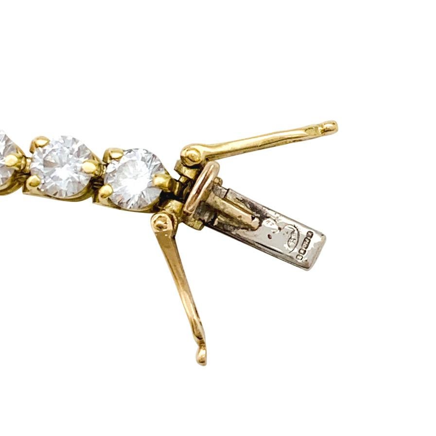 Contemporary Cartier Tennis Bracelet, Yellow Gold and Diamonds For Sale