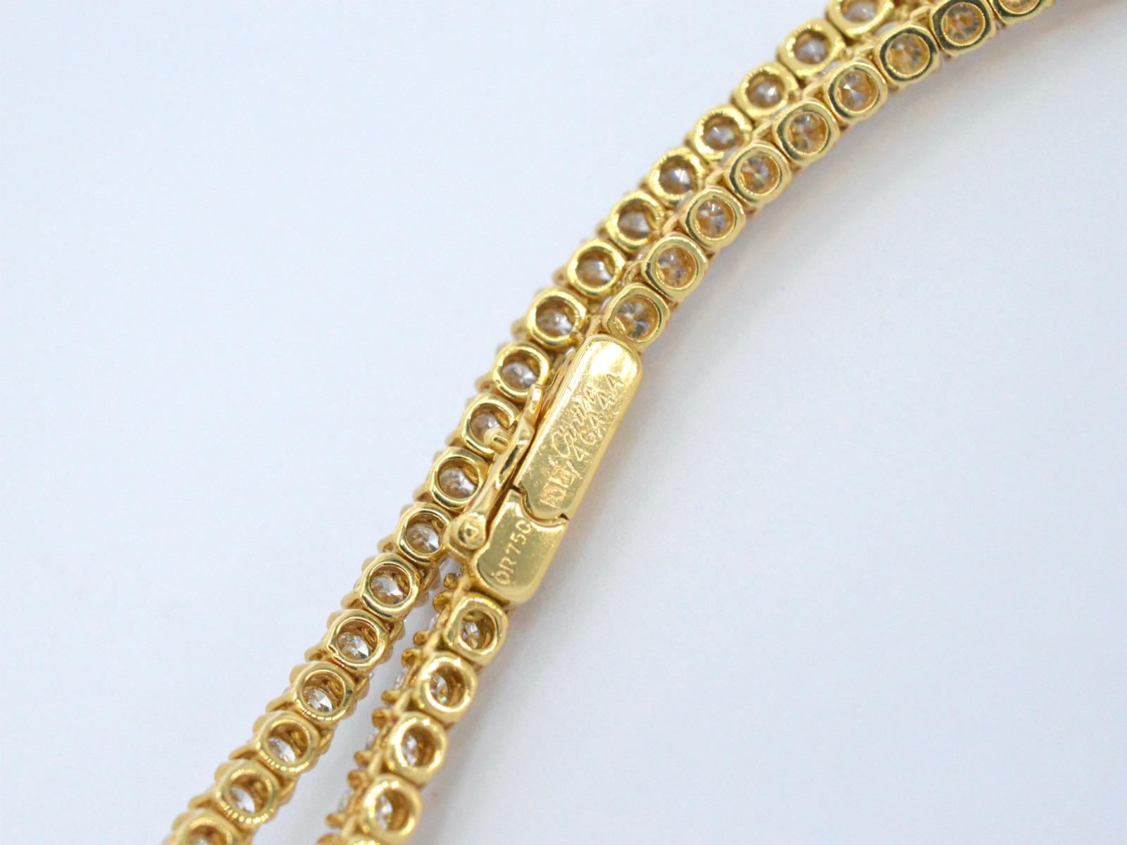 Cartier Tennis-Collier Necklace with 8.88 Carat Diamonds In Excellent Condition In AMSTELVEEN, NH