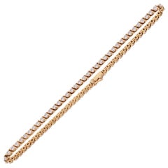 Cartier Tennis Diamond Yellow Gold Anklet